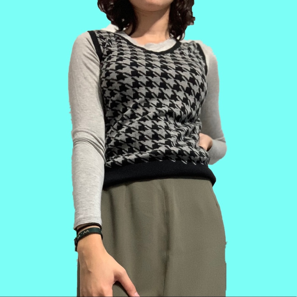 Houndstooth Sweater Vest